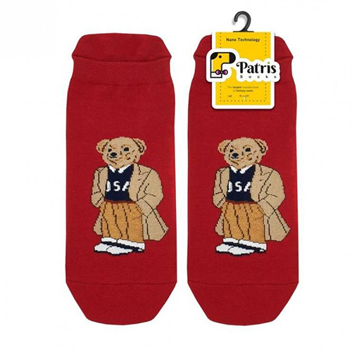 socks-cut-chocolat (2) جوراب مچی طرح تدی زرشکی - Image 1