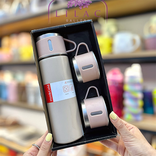 IMG_8450 فلاسک سه کاپ برند وکیوم ۵۰۰ میلی لیتر - Image 1