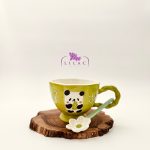 ماگ طرح پاندا و خرگوش قاشق سرامیکی - Image 3
